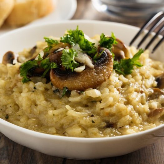 Risotto de setas y parmesano